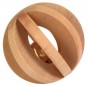 Houten lamellenbal met bel