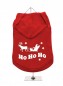 Fleece Lined Dog Hoodie HO HO HO