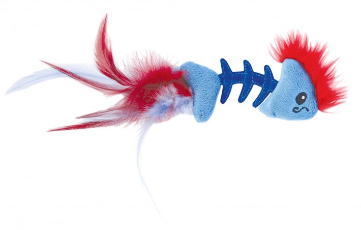 Kattenspeeltje Feather Fish Bone