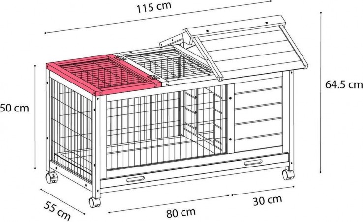 Konijnenhok Rustic Honey